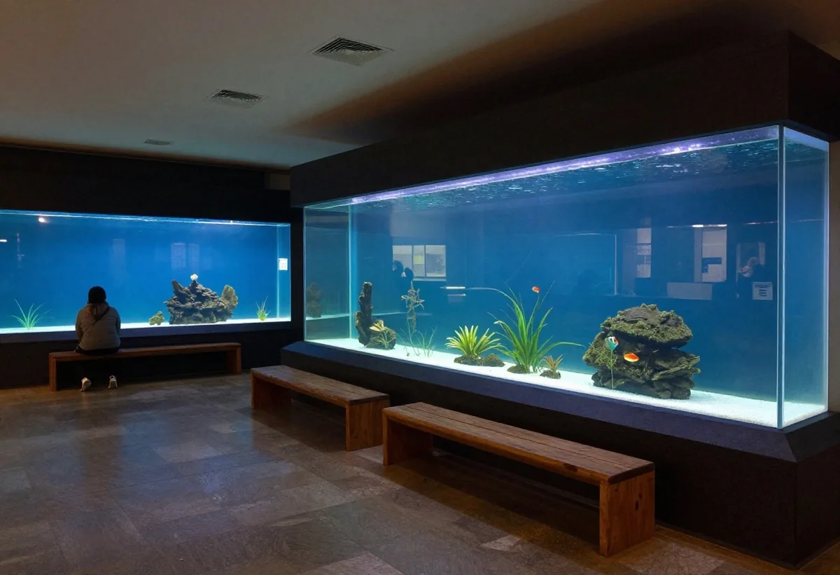 Sala del museo interactivo con familias