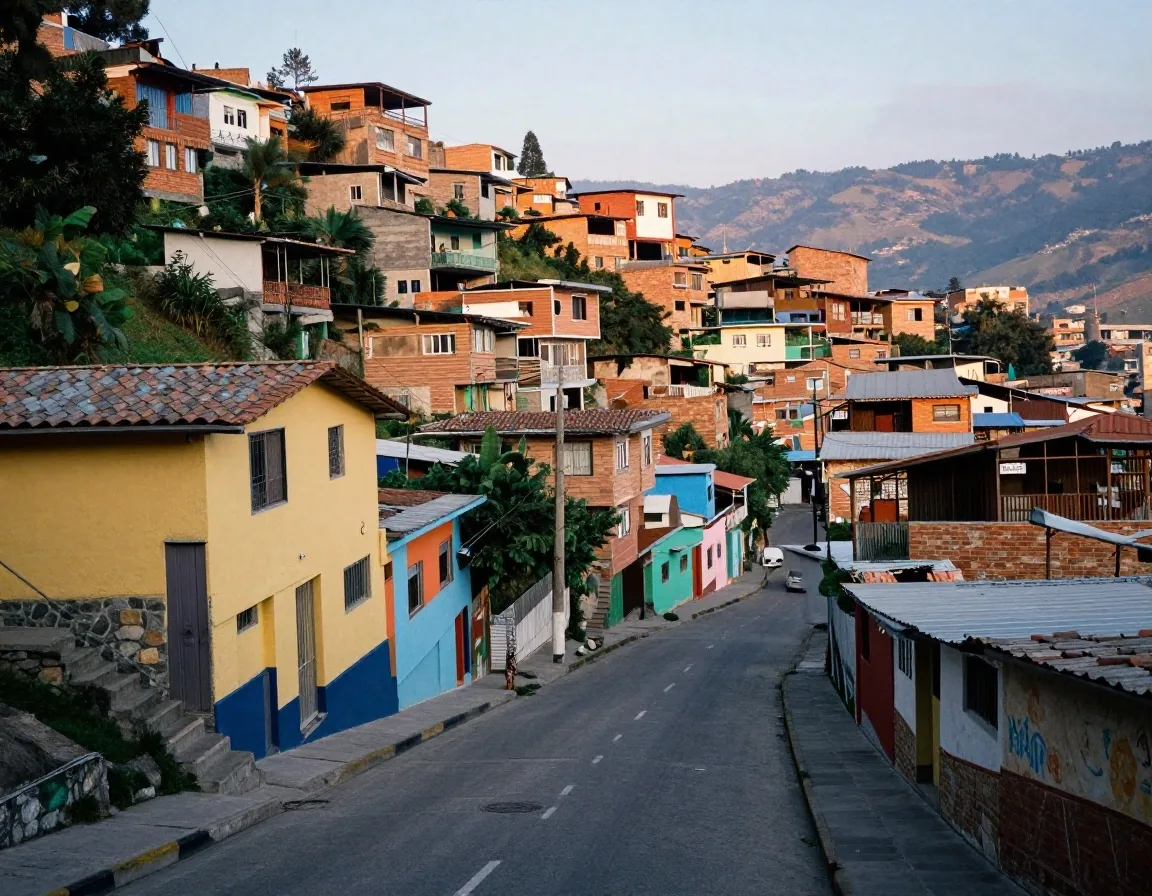 Murales y escaleras de la Comuna 13