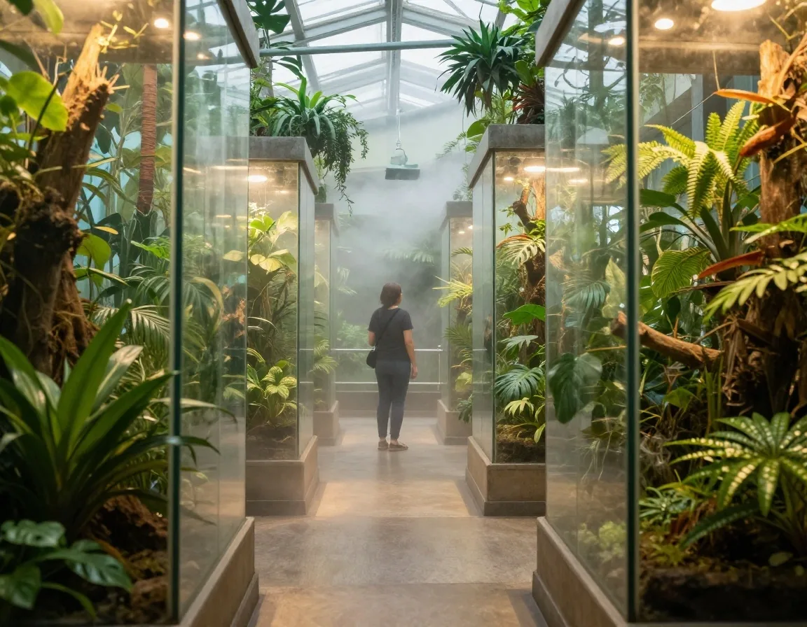 Acuario en Medellín con visitantes frente al tanque principal