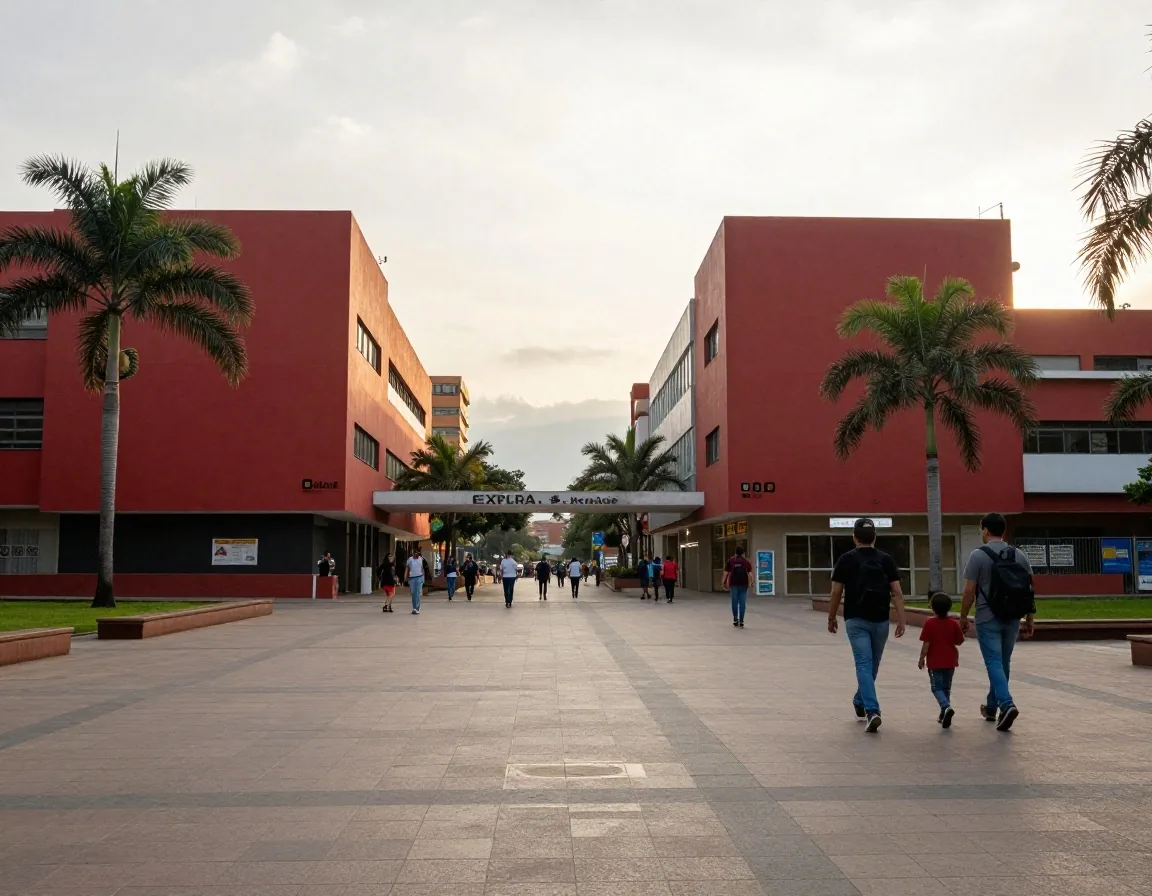 Sala del museo interactivo en Parque Explora con familias