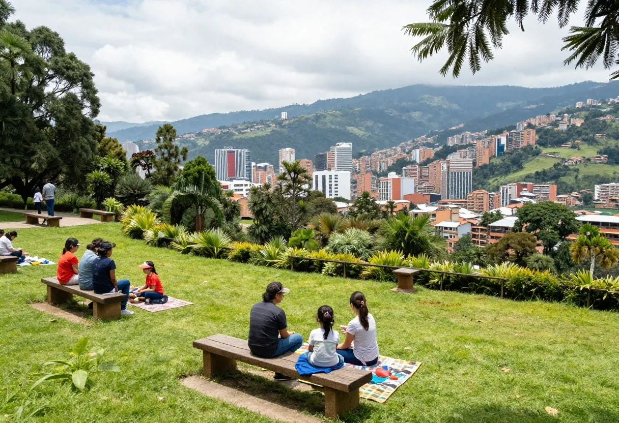 Zona exterior para descansar en familia